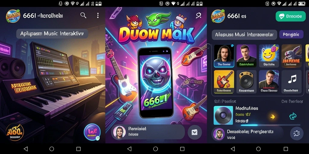 Tampilan gameplay interaktif dari 666I yang menyenangkan.
