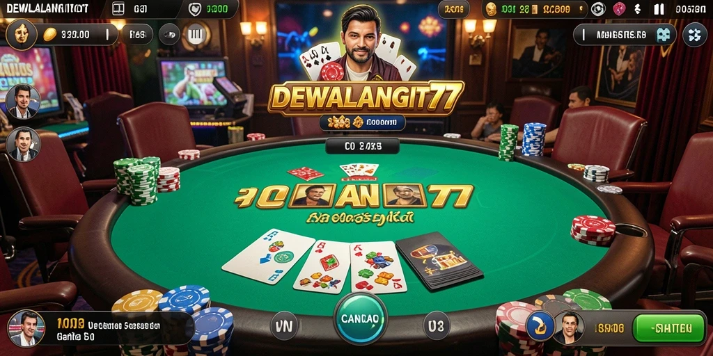 Tampilan gameplay DEWALANGIT77 yang seru dan kompetitif.
