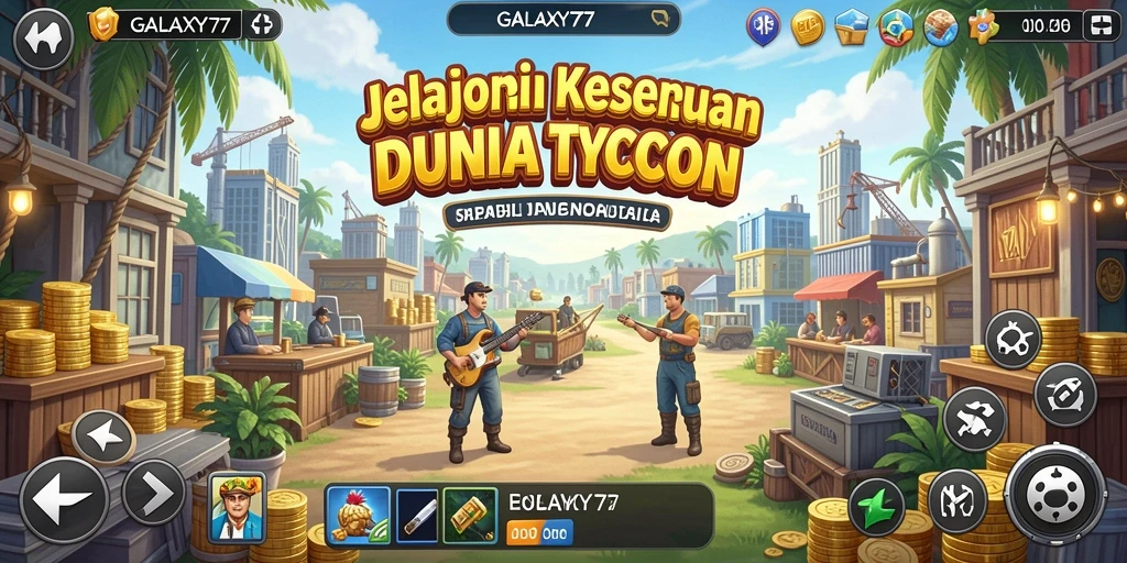 Tampilan gameplay Tycoon yang menarik dan penuh strategi.
