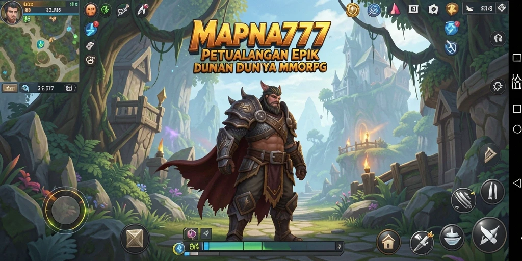 Tampilan gameplay MAPNA777 dengan aksi seru dalam dunia MMORPG.