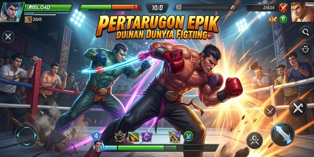 Tangkapan layar menunjukkan aksi pertarungan intens dalam MILO4D.
