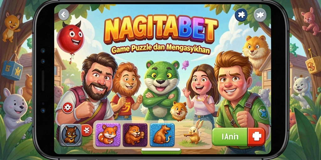 Tangkapan layar gameplay NAGITABET yang menampilkan tantangan Puzzle.