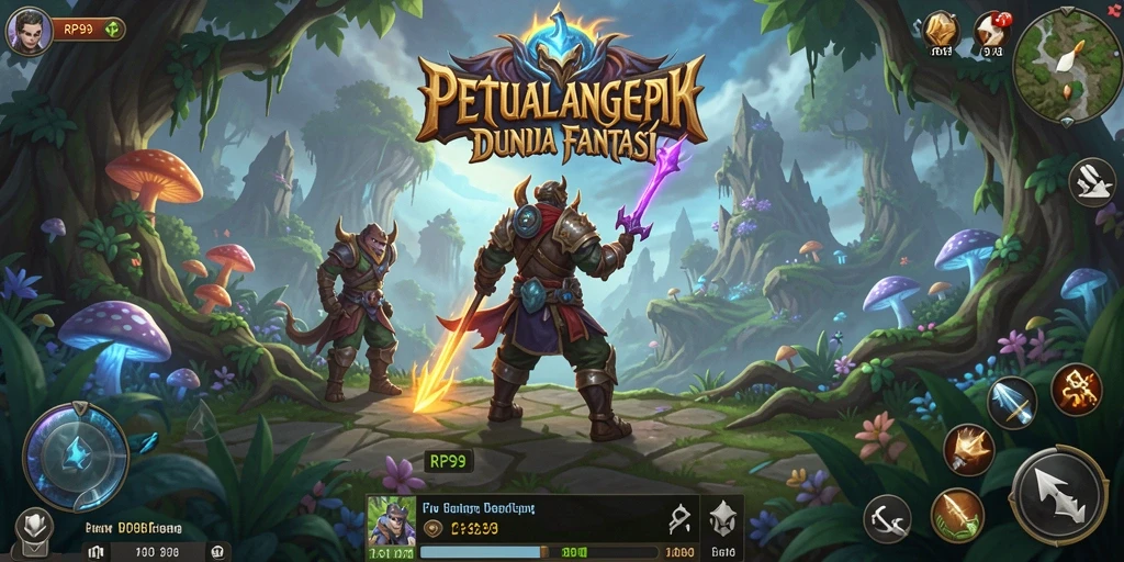 Tangkapan layar gameplay RP99 menampilkan aksi petualangan yang menarik.