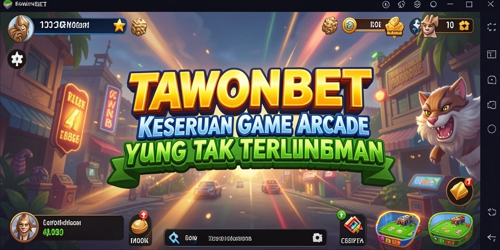 Tampilan gameplay menegangkan dan penuh aksi dari TAWONBET.