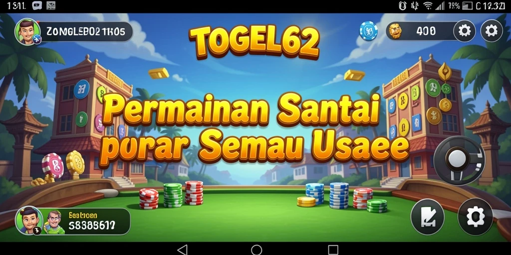 Screenshot TOGEL62 menampilkan gameplay santai yang menghibur.