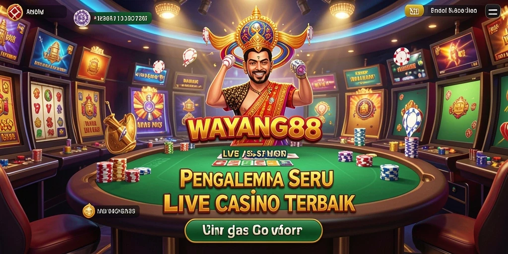 Tampilan gameplay Live Casino WAYANG88 yang menarik dan interaktif.